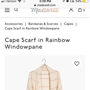 Madewell Cape- Scarf